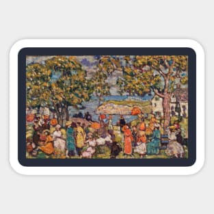 Picnic by Maurice Brazil Prendergast Sticker